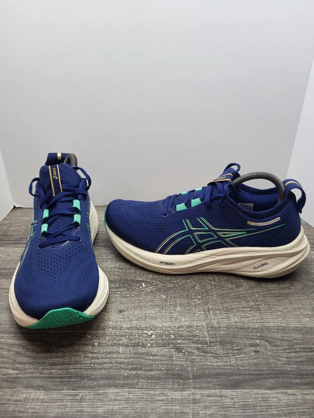 Asics Gel Nimbus 26 1012B601 Blue Running Shoes Sneakers Women's Size 9.5